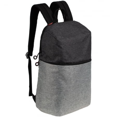 Рюкзак для ноутбука Burst Argentum, серый с темно-серым купить с нанесением логотипа оптом на заказ в интернет-магазине Санкт-Петербург