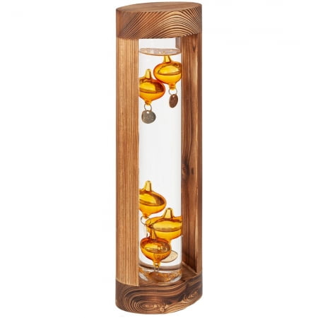 Термометр «Галилео» в деревянном корпусе купить с нанесением логотипа оптом на заказ в интернет-магазине Санкт-Петербург