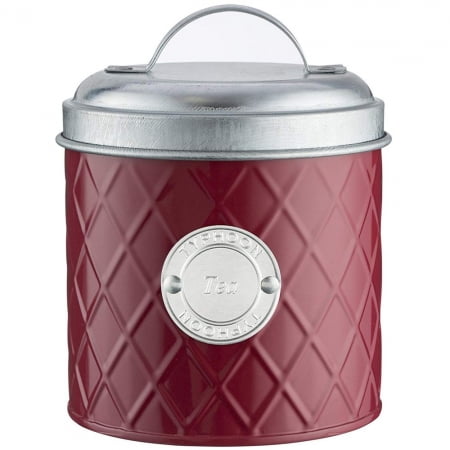 Емкость для хранения чая Henrik, красная купить с нанесением логотипа оптом на заказ в интернет-магазине Санкт-Петербург