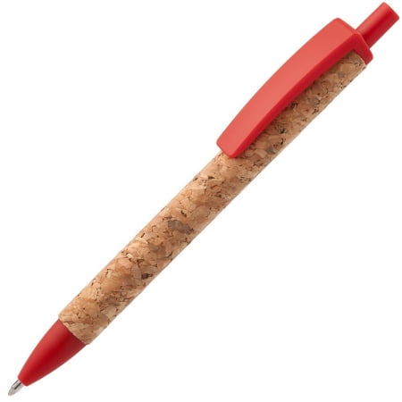 Ручка шариковая Grapho, красная купить с нанесением логотипа оптом на заказ в интернет-магазине Санкт-Петербург