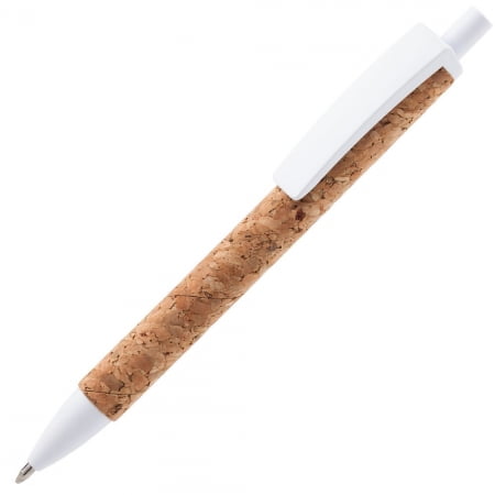 Ручка шариковая Grapho, белая купить с нанесением логотипа оптом на заказ в интернет-магазине Санкт-Петербург