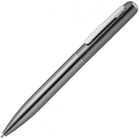 Ручка шариковая Scribo, серо-стальная купить с нанесением логотипа оптом на заказ в интернет-магазине Санкт-Петербург