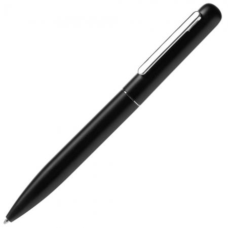 Ручка шариковая Scribo, матовая черная купить с нанесением логотипа оптом на заказ в интернет-магазине Санкт-Петербург