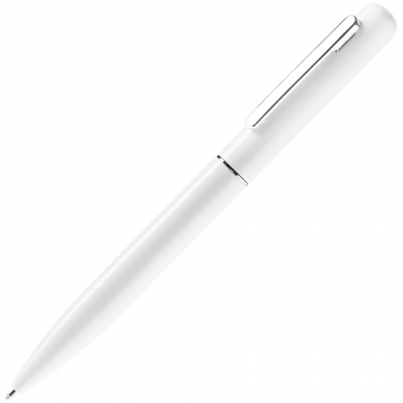 Ручка шариковая Scribo, матовая белая купить с нанесением логотипа оптом на заказ в интернет-магазине Санкт-Петербург
