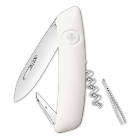 Швейцарский нож D01, белый купить с нанесением логотипа оптом на заказ в интернет-магазине Санкт-Петербург
