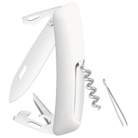Швейцарский нож D03, белый купить с нанесением логотипа оптом на заказ в интернет-магазине Санкт-Петербург