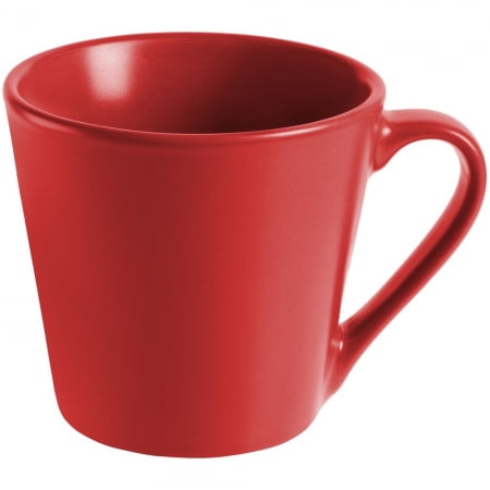 Кружка Modern Bell матовая, красная купить с нанесением логотипа оптом на заказ в интернет-магазине Санкт-Петербург