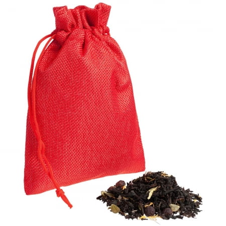 Чай «Таежный сбор» в красном мешочке купить с нанесением логотипа оптом на заказ в интернет-магазине Санкт-Петербург