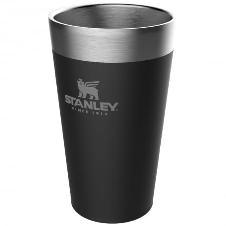 Стакан Stanley Adventure Pint, черный купить с нанесением логотипа оптом на заказ в интернет-магазине Санкт-Петербург