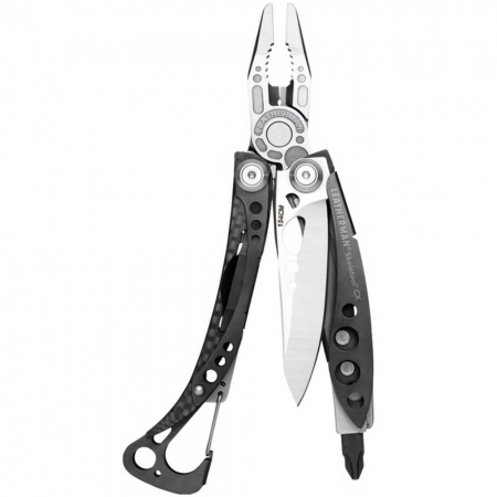 Мультитул Skeletool CX, стальной с черным купить с нанесением логотипа оптом на заказ в интернет-магазине Санкт-Петербург