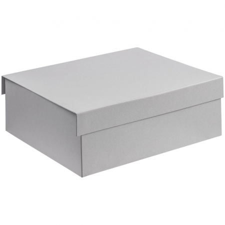 Коробка My Warm Box, серая купить с нанесением логотипа оптом на заказ в интернет-магазине Санкт-Петербург