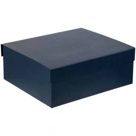 Коробка My Warm Box, синяя купить с нанесением логотипа оптом на заказ в интернет-магазине Санкт-Петербург