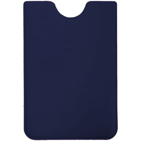 Чехол для карточки Dorset, синий купить с нанесением логотипа оптом на заказ в интернет-магазине Санкт-Петербург