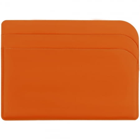 Чехол для карточек Dorset, оранжевый купить с нанесением логотипа оптом на заказ в интернет-магазине Санкт-Петербург