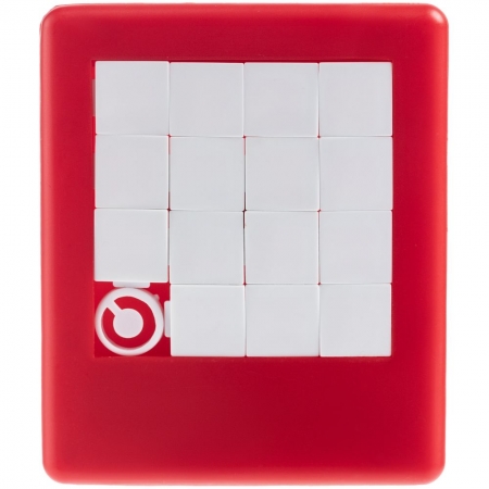 Головоломка «Пятнашки», красная купить с нанесением логотипа оптом на заказ в интернет-магазине Санкт-Петербург