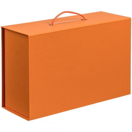 Коробка New Case, оранжевая купить с нанесением логотипа оптом на заказ в интернет-магазине Санкт-Петербург