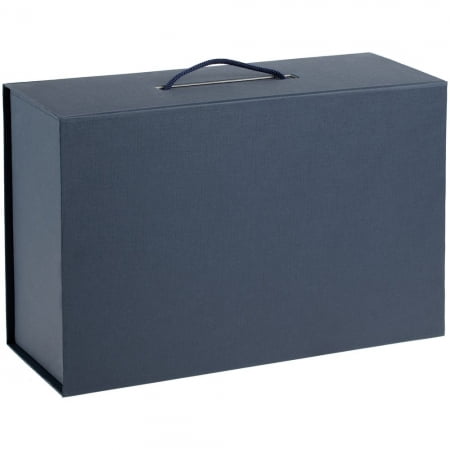 Коробка New Case, синяя купить с нанесением логотипа оптом на заказ в интернет-магазине Санкт-Петербург