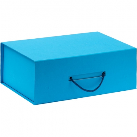 Коробка New Case, голубая купить с нанесением логотипа оптом на заказ в интернет-магазине Санкт-Петербург