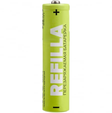 Набор перезаряжаемых батареек Refilla AA, 1000 мАч купить с нанесением логотипа оптом на заказ в интернет-магазине Санкт-Петербург