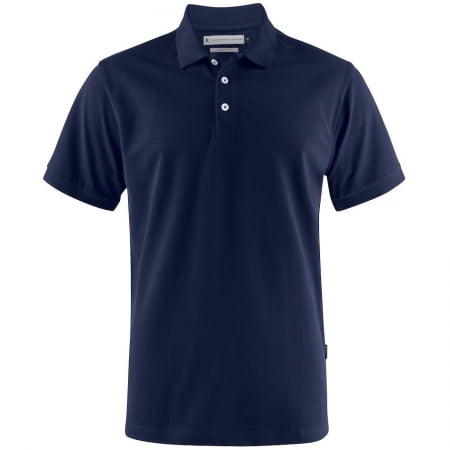 Рубашка поло мужская Sunset, темно-синяя купить с нанесением логотипа оптом на заказ в интернет-магазине Санкт-Петербург