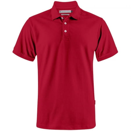 Рубашка поло мужская Sunset, красная купить с нанесением логотипа оптом на заказ в интернет-магазине Санкт-Петербург