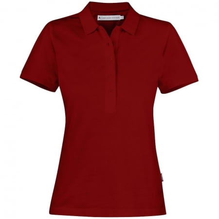 Рубашка поло женская Neptune, вишнево-красная купить с нанесением логотипа оптом на заказ в интернет-магазине Санкт-Петербург