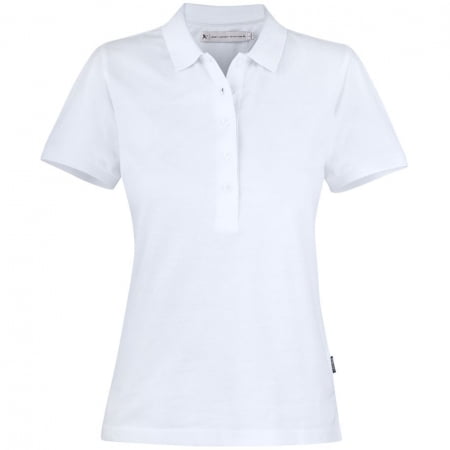 Рубашка поло женская Neptune, белая купить с нанесением логотипа оптом на заказ в интернет-магазине Санкт-Петербург