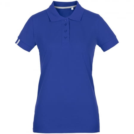 Рубашка поло женская Virma Premium Lady, ярко-синяя купить с нанесением логотипа оптом на заказ в интернет-магазине Санкт-Петербург