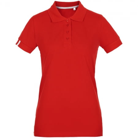 Рубашка поло женская Virma Premium Lady, красная купить с нанесением логотипа оптом на заказ в интернет-магазине Санкт-Петербург