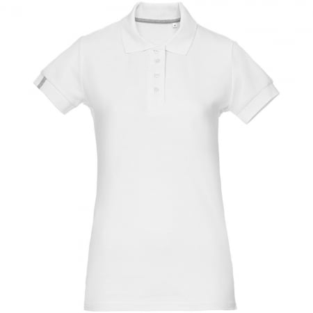 Рубашка поло женская Virma Premium Lady, белая купить с нанесением логотипа оптом на заказ в интернет-магазине Санкт-Петербург