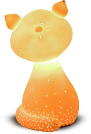 Светильник керамический «Кот» купить с нанесением логотипа оптом на заказ в интернет-магазине Санкт-Петербург