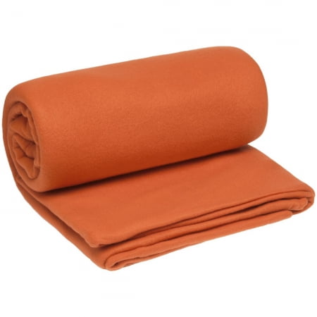 Плед спальник Snug, оранжевый купить с нанесением логотипа оптом на заказ в интернет-магазине Санкт-Петербург