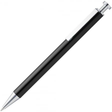 Ручка шариковая Attribute, черная купить с нанесением логотипа оптом на заказ в интернет-магазине Санкт-Петербург