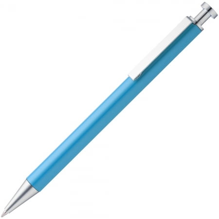 Ручка шариковая Attribute, голубая купить с нанесением логотипа оптом на заказ в интернет-магазине Санкт-Петербург