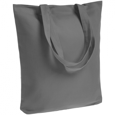 Холщовая сумка Avoska, темно-серая купить с нанесением логотипа оптом на заказ в интернет-магазине Санкт-Петербург