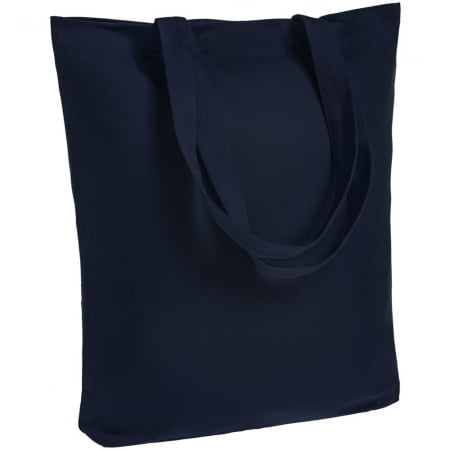 Холщовая сумка Avoska, темно-синяя купить с нанесением логотипа оптом на заказ в интернет-магазине Санкт-Петербург
