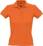 Рубашка поло женская PEOPLE 210, оранжевая