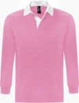 Рубашка поло мужская с длинным рукавом PACK 280 розовая