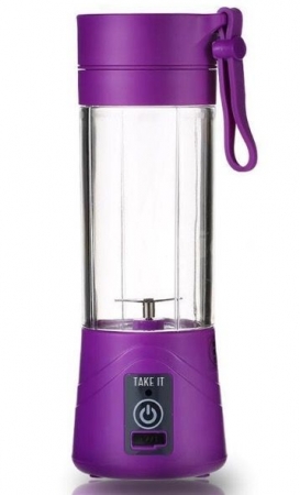 Портативный блендер Take It, фиолетовый купить с нанесением логотипа оптом на заказ в интернет-магазине Санкт-Петербург