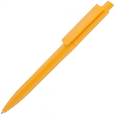 Ручка шариковая Crest, оранжевая купить с нанесением логотипа оптом на заказ в интернет-магазине Санкт-Петербург