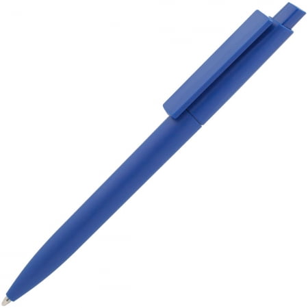 Ручка шариковая Crest, синяя купить с нанесением логотипа оптом на заказ в интернет-магазине Санкт-Петербург