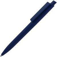 Ручка шариковая Crest, темно-синяя купить с нанесением логотипа оптом на заказ в интернет-магазине Санкт-Петербург