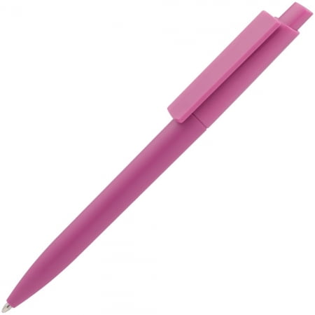 Ручка шариковая Crest, фиолетовая купить с нанесением логотипа оптом на заказ в интернет-магазине Санкт-Петербург