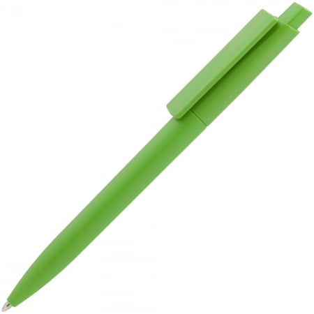 Ручка шариковая Crest, светло-зеленая купить с нанесением логотипа оптом на заказ в интернет-магазине Санкт-Петербург