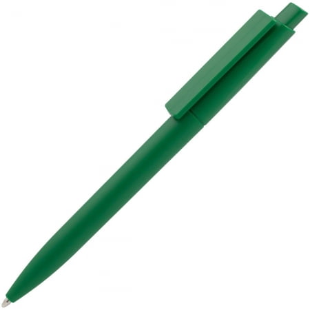Ручка шариковая Crest, темно-зеленая купить с нанесением логотипа оптом на заказ в интернет-магазине Санкт-Петербург