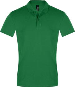 Рубашка поло мужская PERFECT MEN 180 ярко-зеленая купить оптом с нанесение логотипа в Санкт-Петербурге