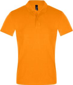 Рубашка поло мужская PERFECT MEN 180 оранжевая купить оптом с нанесение логотипа в Санкт-Петербурге
