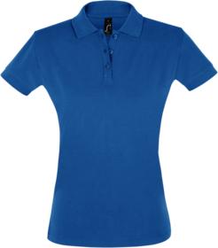 Рубашка поло женская PERFECT WOMEN 180 ярко-синяя купить оптом с нанесение логотипа в Санкт-Петербурге