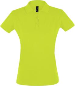 Рубашка поло женская PERFECT WOMEN 180 зеленое яблоко купить оптом с нанесение логотипа в Санкт-Петербурге