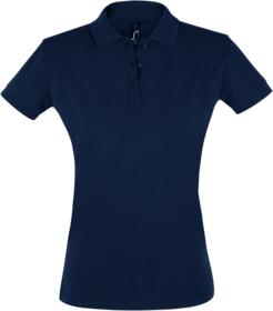 Рубашка поло женская PERFECT WOMEN 180 темно-синяя купить оптом с нанесение логотипа в Санкт-Петербурге